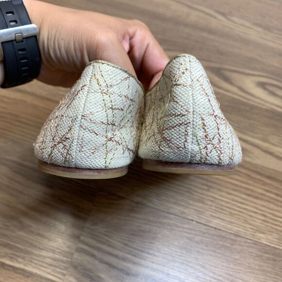 Coach Denisse Womens Shoe 7.5 B  Slip On Ballet Flat Rhinestones Round Toe - Picture 4 of 10